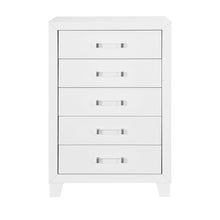 Load image into Gallery viewer, 49" Wood Five Drawer Dresser - White