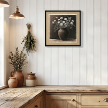 Load image into Gallery viewer, Artistic Path Abstract Flower Bouquet Wall Art - Ancient White