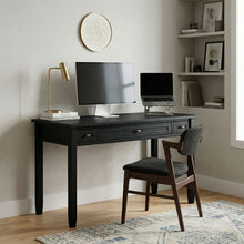 Load image into Gallery viewer, Warm Shaker - Writing Desk With Drawers - Black