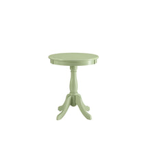 Load image into Gallery viewer, Solid Wooden Pedestal Side Table - Light Green