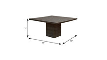 Load image into Gallery viewer, 60" Antique Square Solid Wood Dining Table - Brown