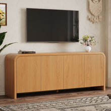 Load image into Gallery viewer, Curved Edge TV Stand With Large Cabinets