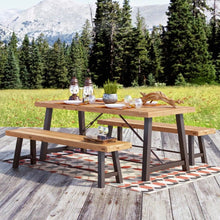 Load image into Gallery viewer, Catriona - 3 Piece Wood Outdoor Dining Set - Teak