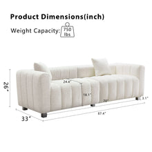 Load image into Gallery viewer, Modern 3 Seater Sofa With 2 Pillows