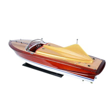 Load image into Gallery viewer, Hand Painted Model Boat Tabletop Sculpture (401941) - Brown