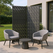 Load image into Gallery viewer, Six Panel Screen Room Divider (720152) - Black