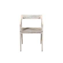 Load image into Gallery viewer, Solid Wood Open Back Dining Arm Chair - White