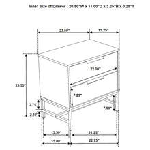 Load image into Gallery viewer, Yountville - 2 Drawer Nightstand - White