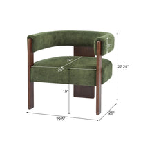 Load image into Gallery viewer, Modern Upholstered Accent Arm Chair With Barrel Back Design