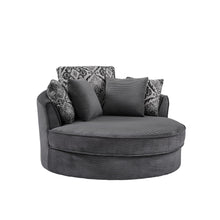 Load image into Gallery viewer, Swivel Accent Barrel Chair With 5 Movable Pillow 360 Degree Swivel Round Sofa Chair For Living Room, Bedroom, Hotel