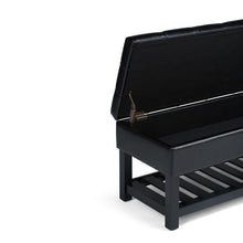 Load image into Gallery viewer, Saxon - Upholstered Transitional Storage Ottoman Bench