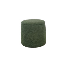 Load image into Gallery viewer, Elegant Round Storage Ottoman Upholstered