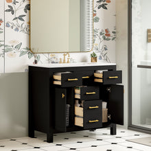 Load image into Gallery viewer, Bathroom Vanity With Sink Combo Set, Modern Bathroom Cabinet With 4 Drawers