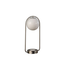 Load image into Gallery viewer, Clip Globe USB Table Lamp - Silver