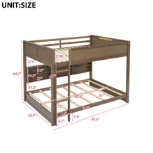 Load image into Gallery viewer, Bunk Bed With Storage Cabinets And USB Ports