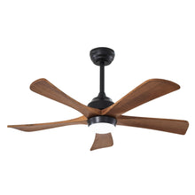 Load image into Gallery viewer, 5 Blades Ceiling Fan With Lights Remote Control - Matte Black