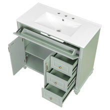 Load image into Gallery viewer, Modern Bathroom Vanity With Sink, 3 Drawers & 2 Doors