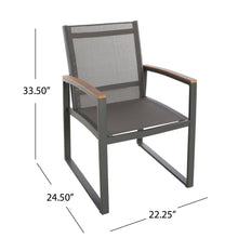 Load image into Gallery viewer, Aresha - Metal Outdoor Dining Armchair (Set of 2) - Gray