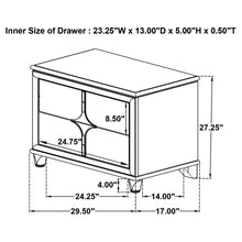 Load image into Gallery viewer, Gwendolyn - 2 Drawer Nightstand - White