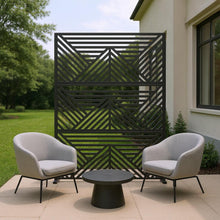 Load image into Gallery viewer, Three Panel Screen Room Divider (720069) - Black