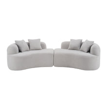 Load image into Gallery viewer, Curved 4 Seater Full Compression Sponge Sofa