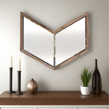 Load image into Gallery viewer, 23" Novelty Framed Accent Mirror - Brown