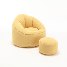 Load image into Gallery viewer, Bedding Bean Bag Sofa Chair High Pressure Foam With Footrest