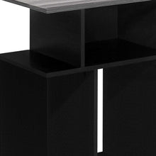 Load image into Gallery viewer, Wood End Table With 6 - Black And Gray