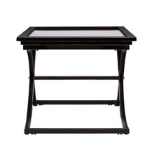 Load image into Gallery viewer, 42" Glass Metal Rectangular Coffee Table - Black