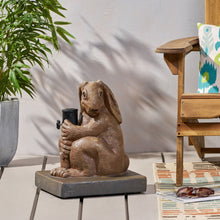 Load image into Gallery viewer, Hand Crafted Rabbit Umbrella Base With Playful Design - Light Brown