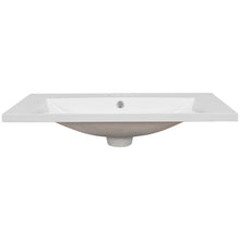 Load image into Gallery viewer, 30" Single Bathroom Vanity Top With Undermount Basin, Rectangular Shape, 3 Faucet Holes - White