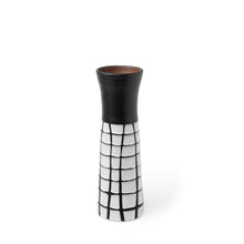 Load image into Gallery viewer, Abstract Cylinder Table Vase (397551) - Black / White