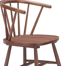 Load image into Gallery viewer, Solid Wood Slat Back Dining Side Chairs (Set of 2) - Walnut / Brown
