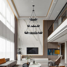 Load image into Gallery viewer, Chandelier Ceiling Light Metal - Black