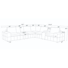Load image into Gallery viewer, Large - Arm Upholstery Modular Sectional With Custom Configuration - Olive Green