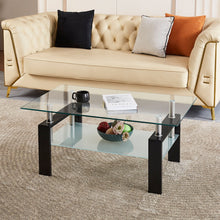 Load image into Gallery viewer, Luxury Modern Tempered Glass Coffee Table With 2 Layers