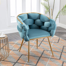 Load image into Gallery viewer, Luxury Modern Simple Leisure Single Sofa Chair Bedroom Lazy Person Household Dresser Stool Manicure Table Back Chair