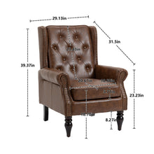 Load image into Gallery viewer, Modern Accent Armchair With Sturdy Wood Legs
