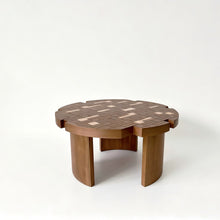 Load image into Gallery viewer, Round End Table For Living Room - Brown / Yellow