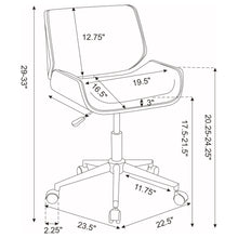 Load image into Gallery viewer, Ecru Swivel Office Chair Adjustable Height - Beige