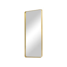 Load image into Gallery viewer, Freestanding Aluminum Ornate Framed Accent Mirror - Gold