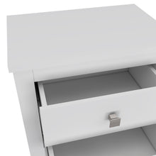 Load image into Gallery viewer, 24" Two Drawer Faux Wood Nightstand - White