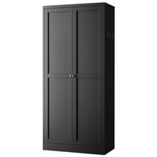 Load image into Gallery viewer, Kitchen Pantry Cabinet With 4 Adjustable Shelves, Heavy Duty Freestanding Organizer