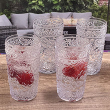 Load image into Gallery viewer, Paisley Style Acrylic Hi Ball Glasses (Set of 4)