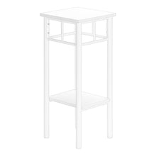 Load image into Gallery viewer, Square End Table With Shelf - White