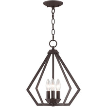 Load image into Gallery viewer, 16" Three-Light Dimmable Chandelier With Shades - Bronze