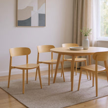 Load image into Gallery viewer, Heavy Duty Plastic Open Back Dining Side Chairs (Set of 4) - Yellow