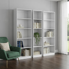 Load image into Gallery viewer, Five Tier Modular Bookcase (Set of 3) (546616) - White