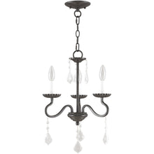 Load image into Gallery viewer, Three Light Dimmable Chandelier With Shades - Bronze