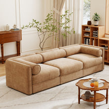 Load image into Gallery viewer, Stylish Sofa With Storage Seat And Cylindrical Backrest